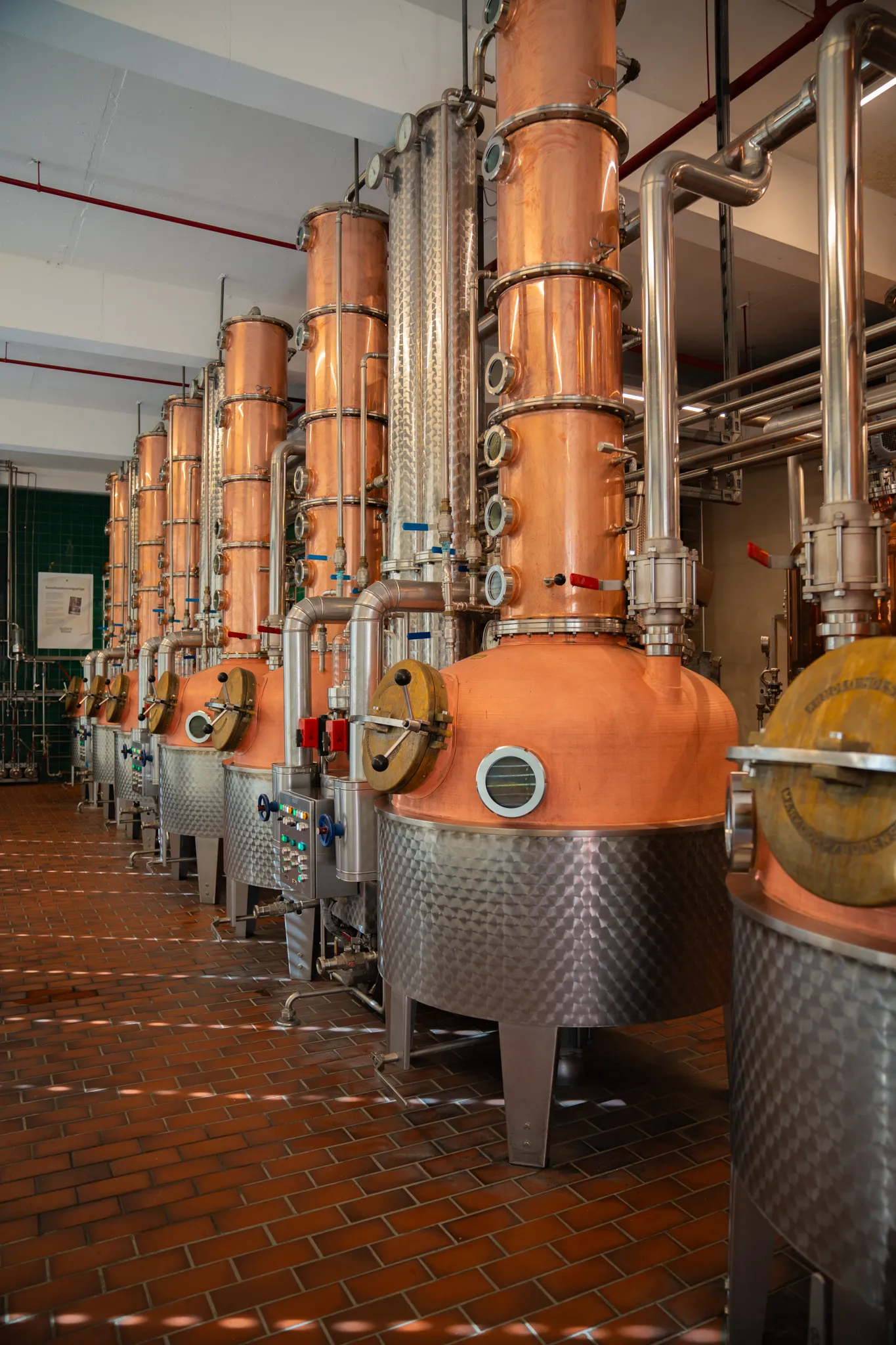 Kupferkessel in Destillerie